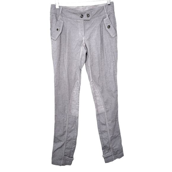LULULEMON Pedal Power Pant Gray Cycling Relaxed Low Rise Pants Women Sz US 6 - Picture 3 of 14